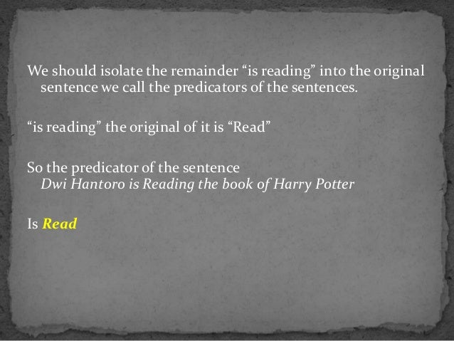 Predicator, predicate, the degree of predicate
