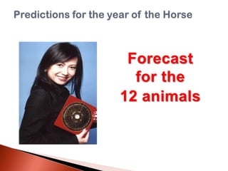 Forecast
for the
12 animals

 