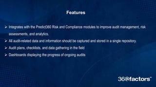Predict360 Internal Audit and Findings Management Software | PPTX