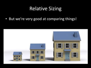 Relative Sizing
• But we’re very good at comparing things!
 