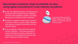 Beyond  tech  industries:  large  incumbents  are  also  
using  digital  ecosystems  to  cross  industry  boundaries  
Co...