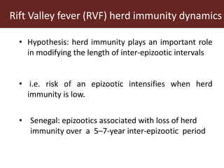 Predicted changes in herd immunity levels against Rift Valley fever virus in livestock following a natural exposure