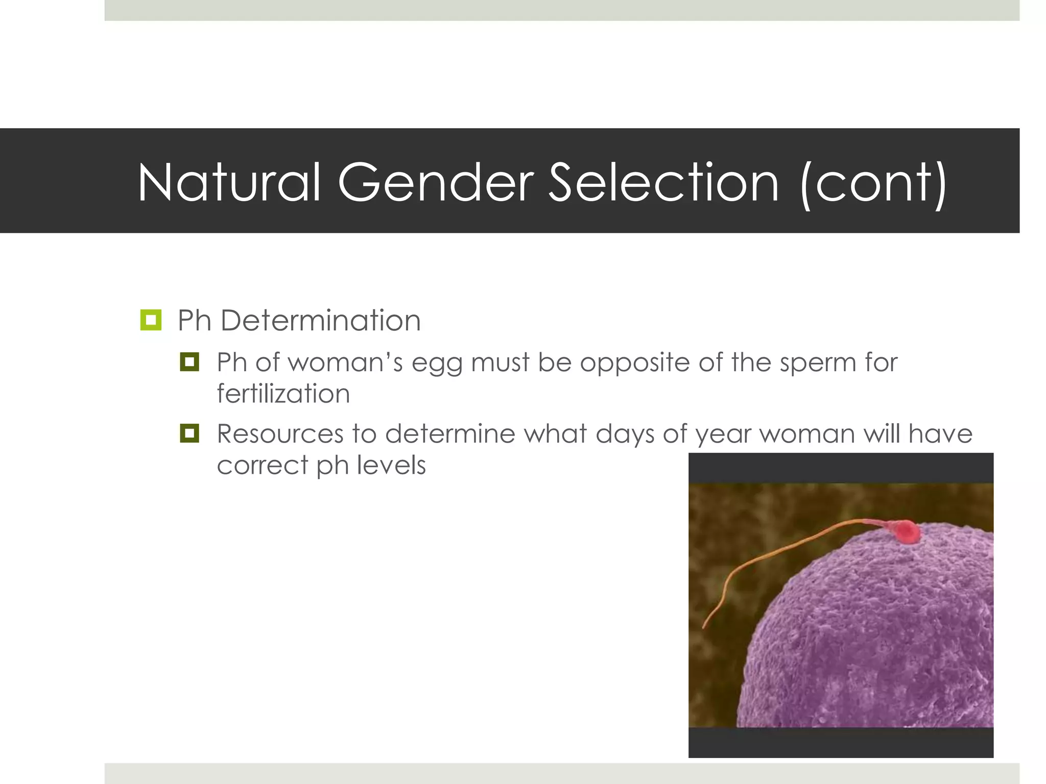 Position during and timing of intercourse