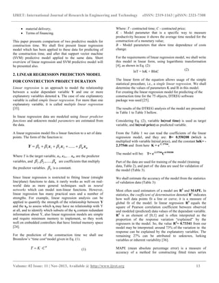 Predicting construction project duration with support vector machine | PDF