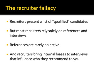 Predicting Performance