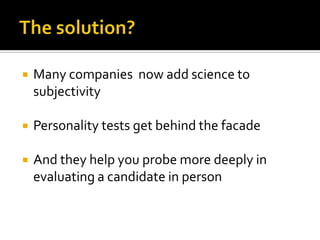 Predicting Performance