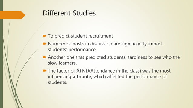 Predicting students performance in final examination | PPTX