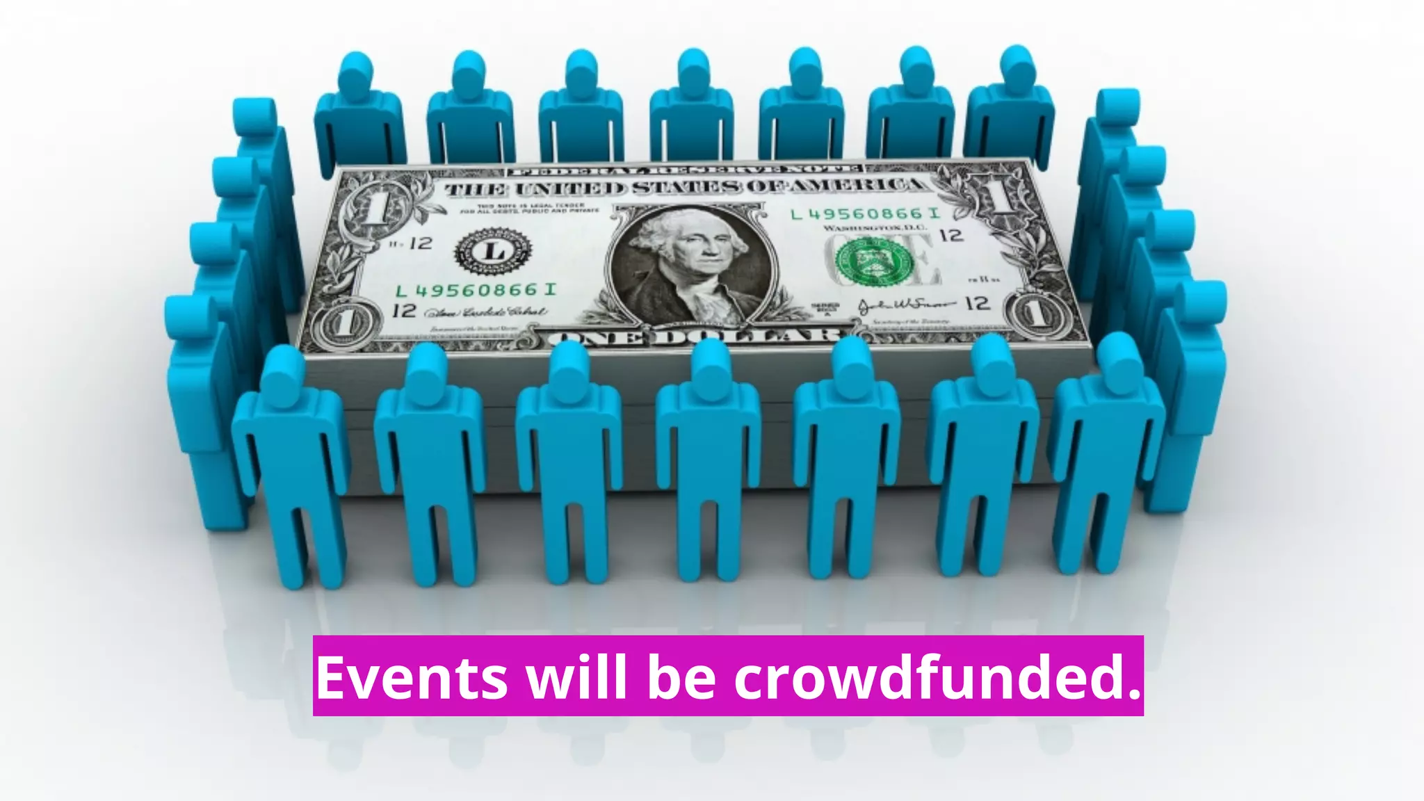 Events will be crowdfunded.
 