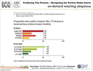 Predicting The Present - Navigating the Perfect Media Storm
                                                         on-de...