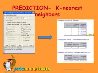 PREDICTION-  K-nearest neighborshttp://dataminingtools.net