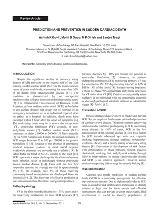 Prediction and Prevention in Sudden Cardiac Death | PDF