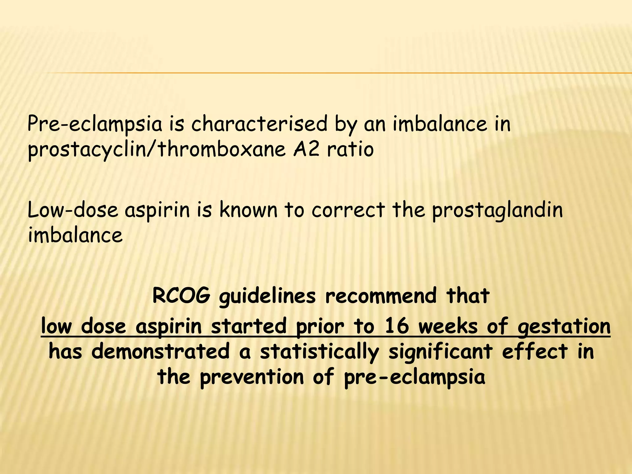 Prediction and prevention of Preeclampsia | PPTX