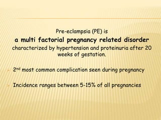 Prediction and prevention of Preeclampsia | PPTX