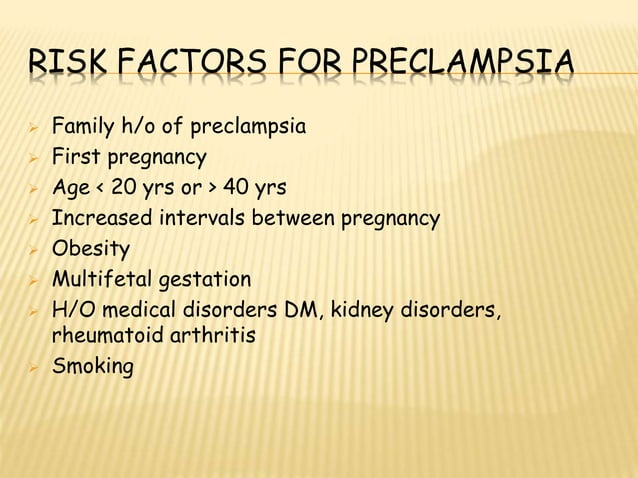Prediction and prevention of Preeclampsia | PPTX