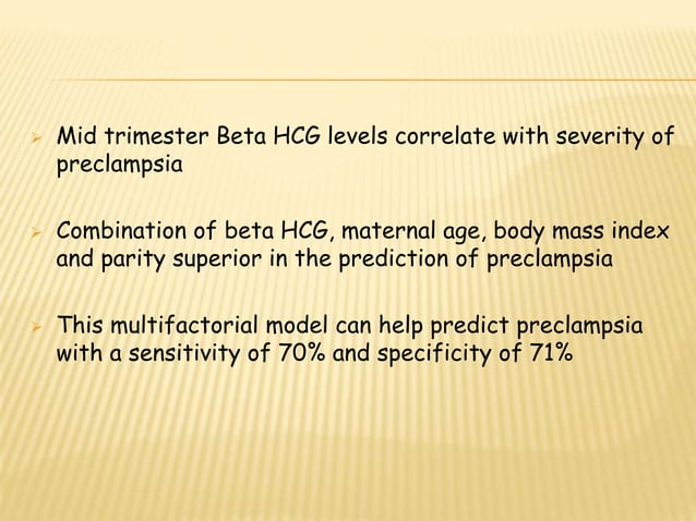 Prediction and prevention of Preeclampsia | PPT