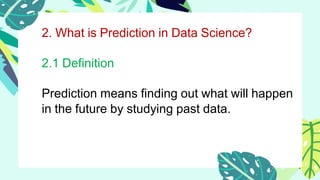 Prediction and decision making in data science | PDF