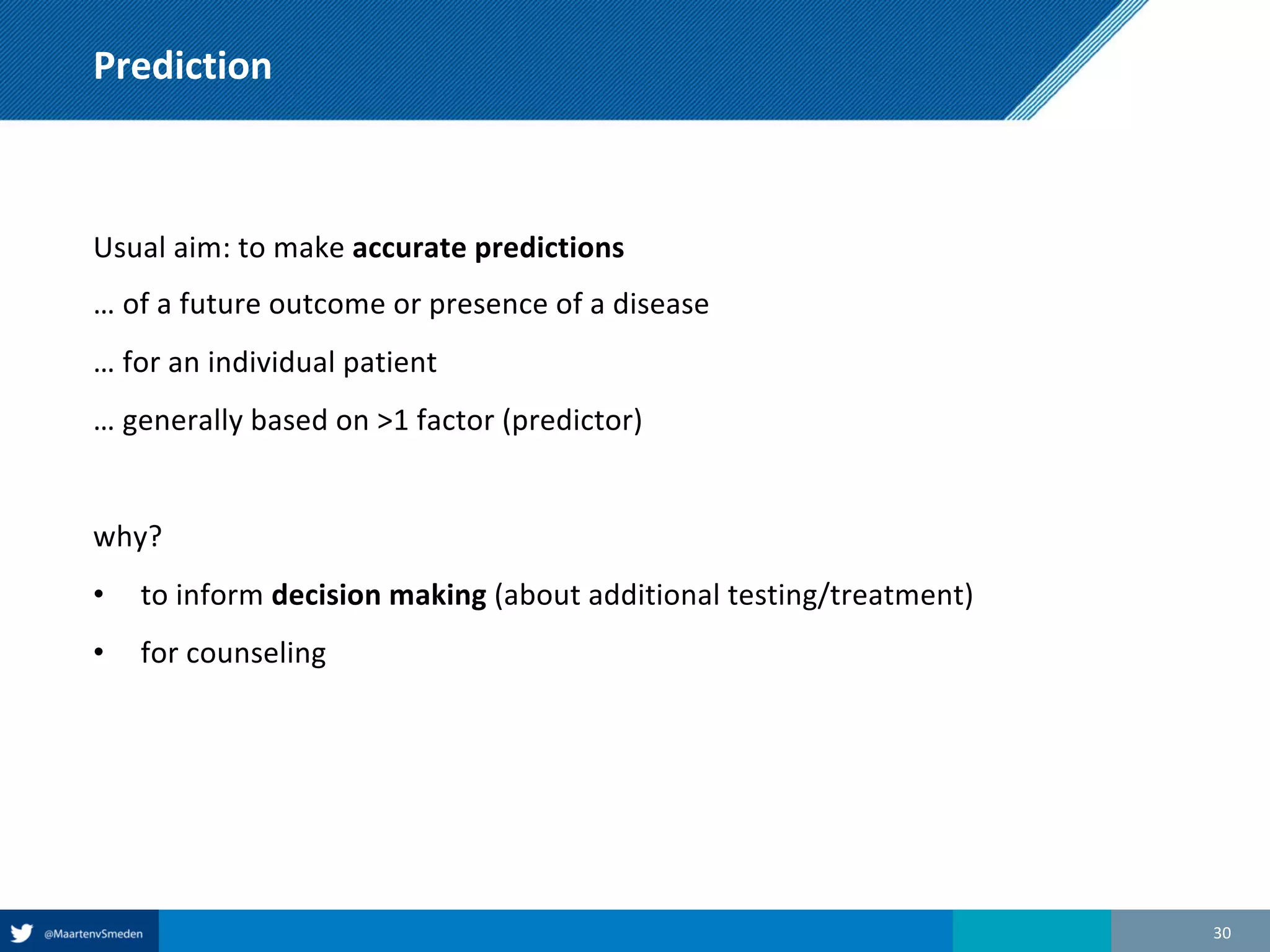 The basics of prediction modeling | PPT
