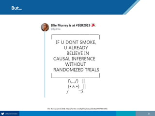 But…
22
Ellie Murray (Jul 13 2018): https://twitter.com/EpiEllie/status/1017622949799571456
 