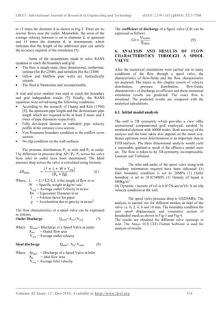 Prediction of flow characteristics through a | PDF