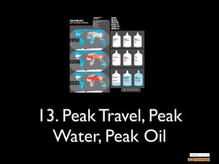 13. Peak Travel, Peak
  Water, Peak Oil
 