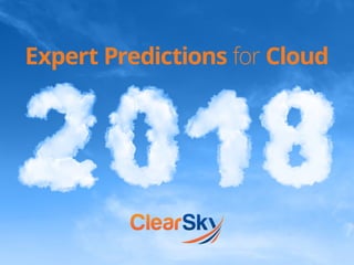 Expert Predictions for Cloud
 