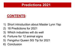 Predictions 2021