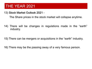 Predictions 2021
