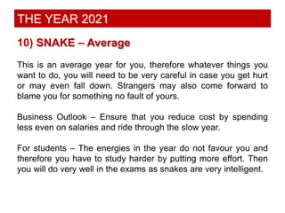 Predictions 2021