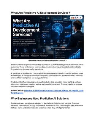 Benefits of Predictive AI Development for Modern Enterprises | PDF