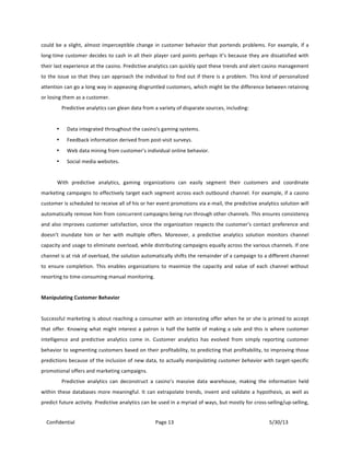 Predictive analytics in the gaming industry | PDF