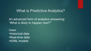 Predictive Analytics Solution - AI Solutions | PPTX