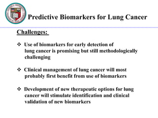 Predictive biomarkers for lung cancer | PPTX