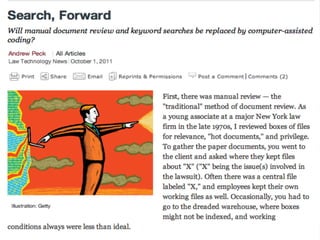 What Have the Courts Said?
 