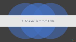 4. Analyze Recorded Calls
 