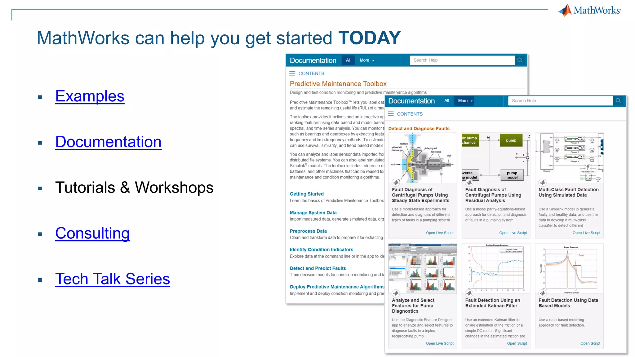 71
MathWorks can help you get started TODAY
▪ Examples
▪ Documentation
▪ Tutorials & Workshops
▪ Consulting
▪ Tech Talk Series
 