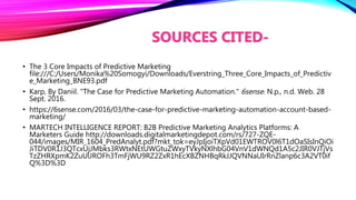 Predictive Marketing Analytics