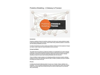 Predictive modeling | PPT