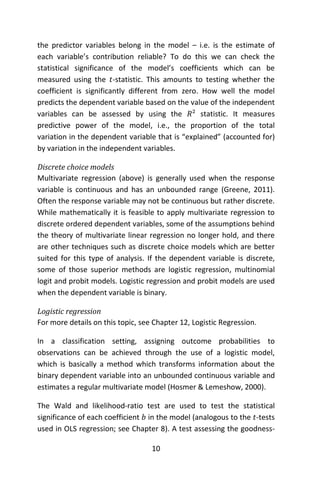 Predictive Modeling and Analytics select_chapters | PDF