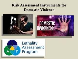 Risk Assessment Instruments for
Domestic Violence
 