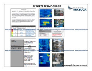 REPORTE TERMOGRAFIA
www.predictivomazuca.com
www.predictivomazuca.com www.predictivomazuca.com www.predictivomazuca.com
www.predictivomazuca.com
www.predictivomazuca.com
www.predictivomazuca.com
www.predictivomazuca.com www.predictivomazuca.com www.predictivomazuca.com
www.predictivomazuca.com
 