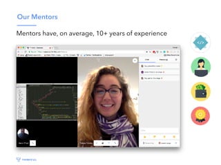 Our Mentors
Mentors have, on average, 10+ years of experience
 