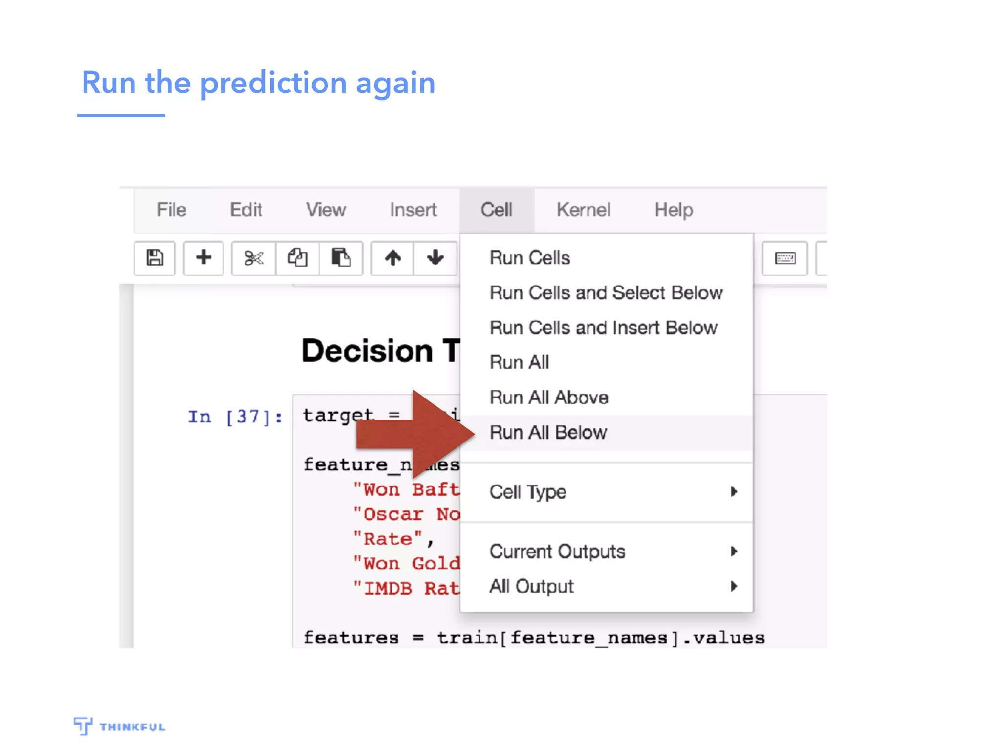Run the prediction again
 