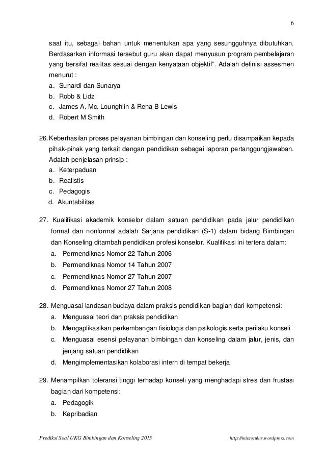 Soal Ukg Bk Guru Paud