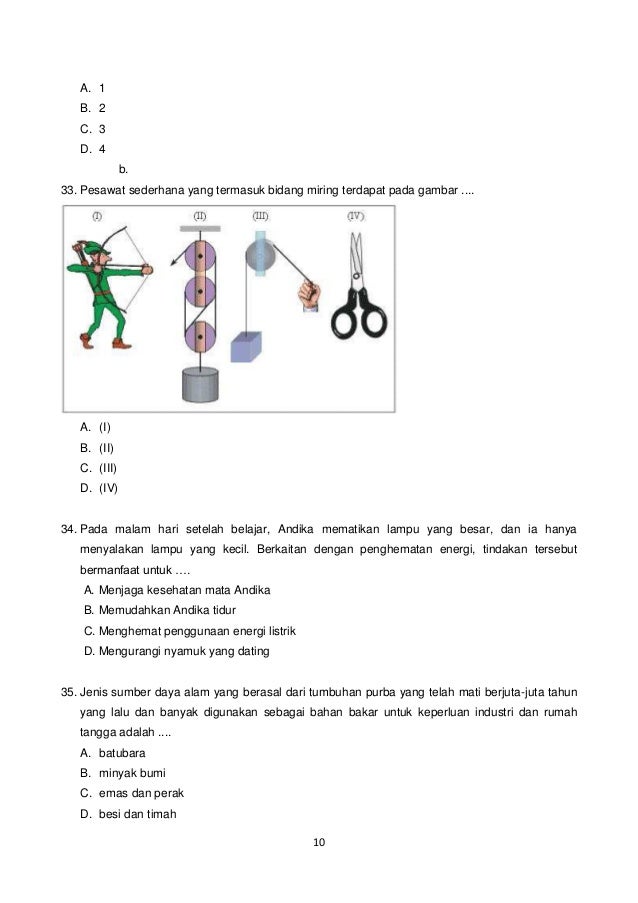 Prediksi 04 soal un ipa sd plus kunci pembahasan Prediksi 04 soal un ipa sd plus kunci pembahasan