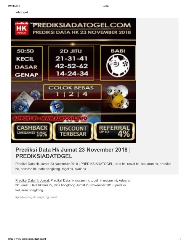 Prediksi Data Hk Jumat 23 November 2018 Prediksiadatogel Prediksi Data Hk Jumat 23 November 2018 Prediksiadatogel