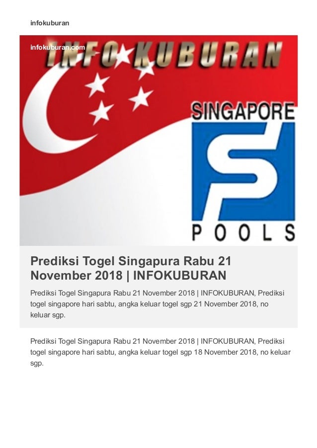 Togel Singapore Hari Ini 2019 Prediksi Singapura
, Nomor Keluar Sgp 2018