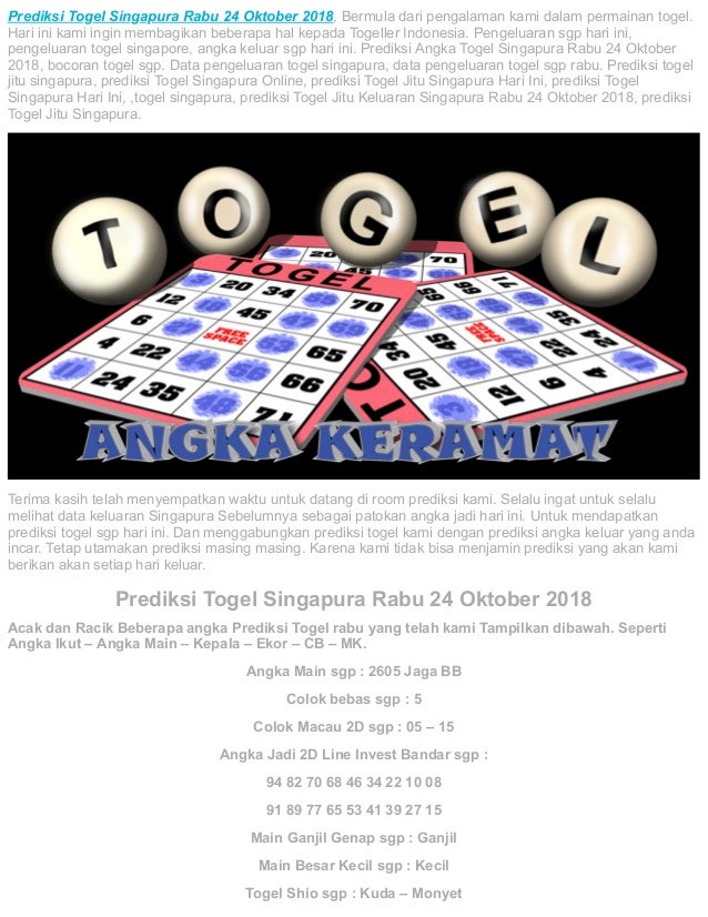Togel Singapore Hari Ini Yang Akan Keluar
, Angka Keluar Sgp Hari Ini Rabu