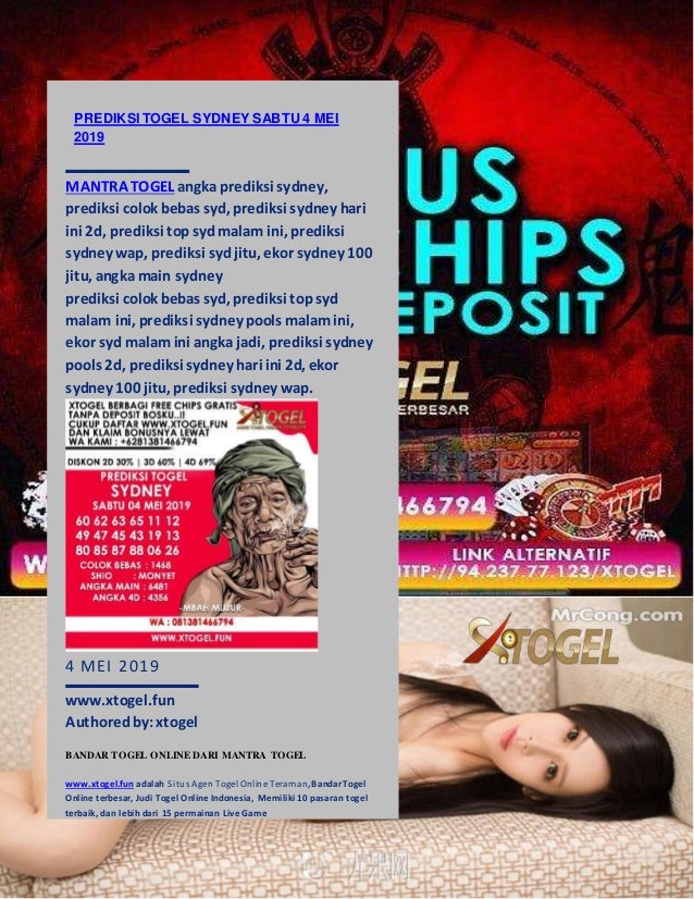 Angka Jitu Sydney Jumat
, Prediksi Togel Sydney Jumat 4 Mei 2019