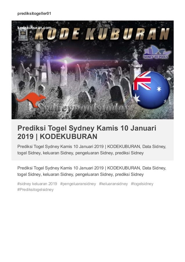 40 Prediksi sydney kamis master