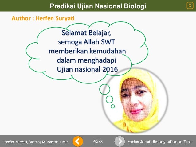 jawaban 2017 ujian kunci biologi nasional Biologi Prediksi 2016 UN